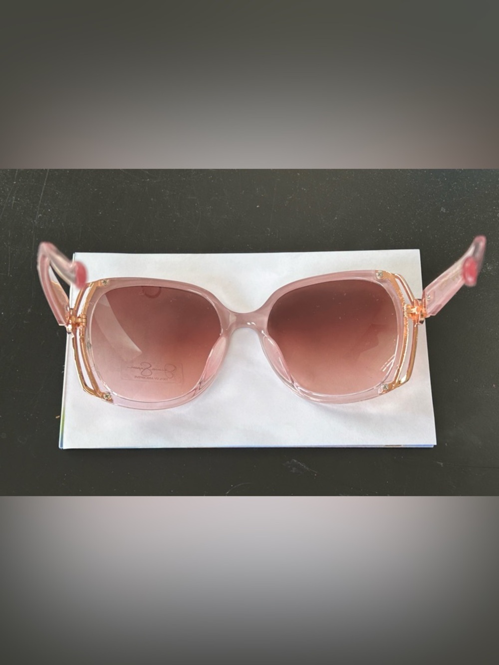 NWOT Jessica Simpson Glam Oversized Rose Fade Metal Vent Sunglasses J5686 RSF - Picture 11 of 13